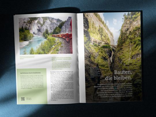 Magazin aufgeschlagen