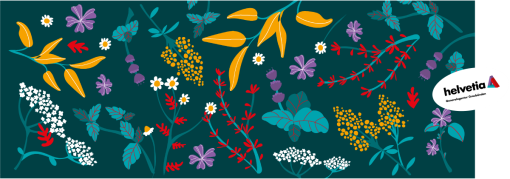 Packaging mit Helvetia Sticker