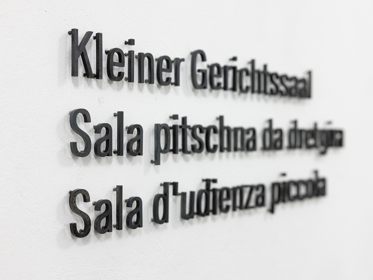 Kanton Graubünden. Signaletik Obergericht in Chur