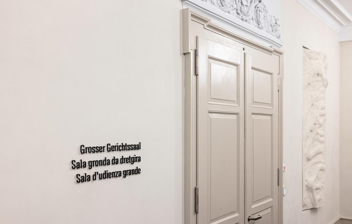 Zielbeschriftung Grosser Gerichtssaal