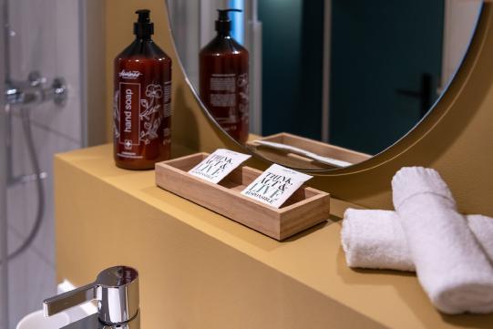 Handseife im Badzimmer des Hotel Schweizerhof