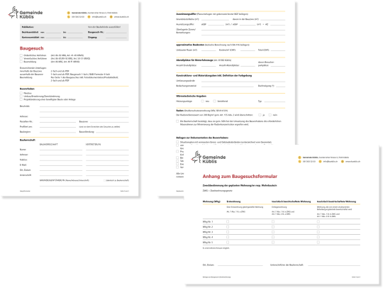 Baugesuch Gemeinde Küblis