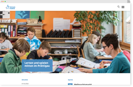 Website Schule Küblis