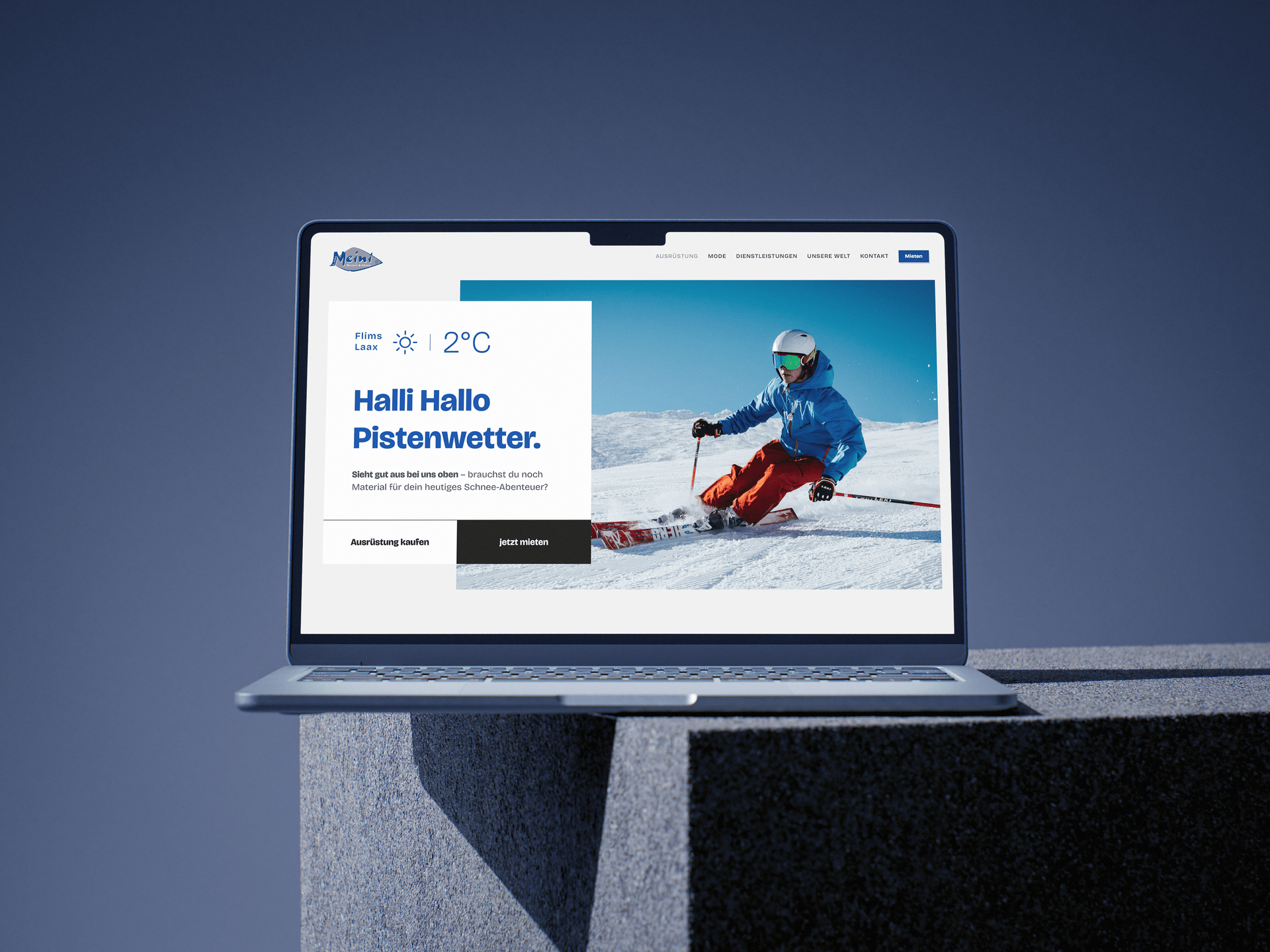 Meini Sport & Mode Laax. Website.